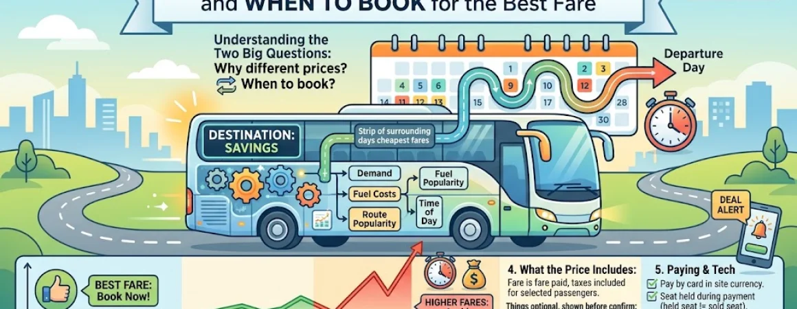 How Bus Ticket Prices Really Work, and When to Book for the Best Fare