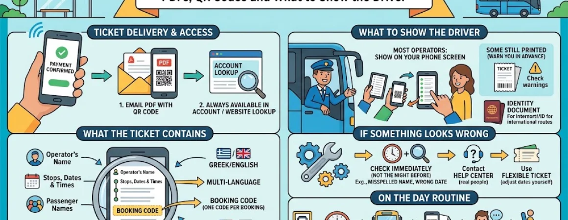 Your Ticket Lives on Your Phone: PDFs, QR Codes and What to Show the Driver